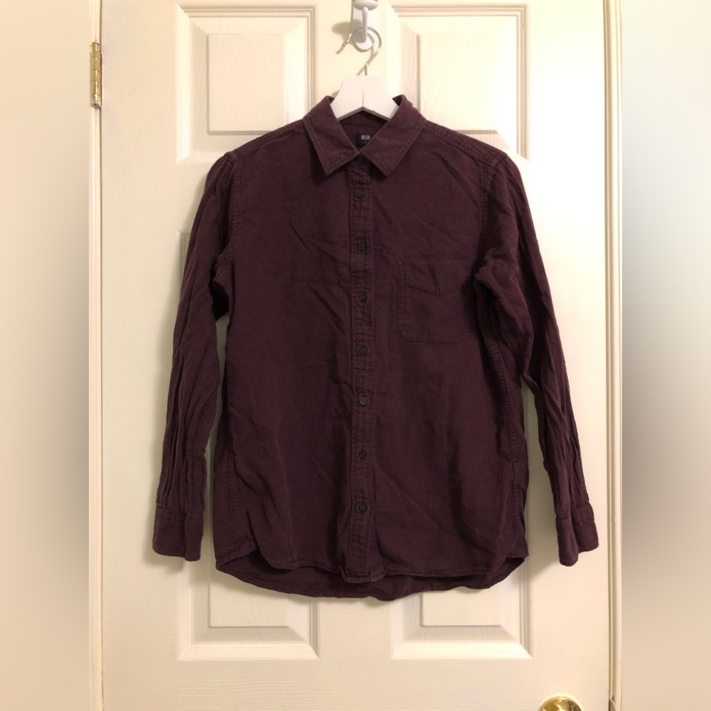 2/$10🌷Uniqlo | Flannel button-down shirt (S)